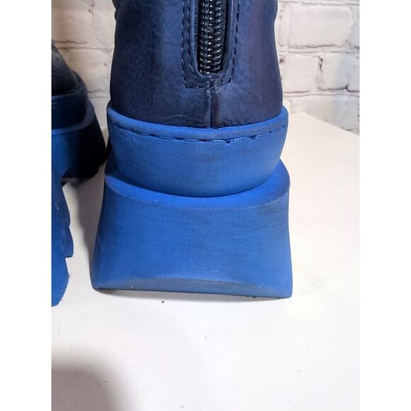 NIB Lofina Blue Over the Knee Boots size 41 - Picture 12 of 16